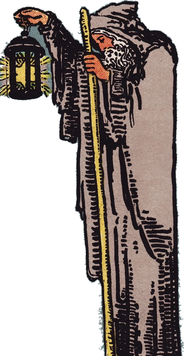 The Hermit holding up his lantern