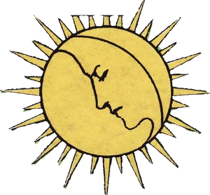 The face of the Moon, from the Moon card